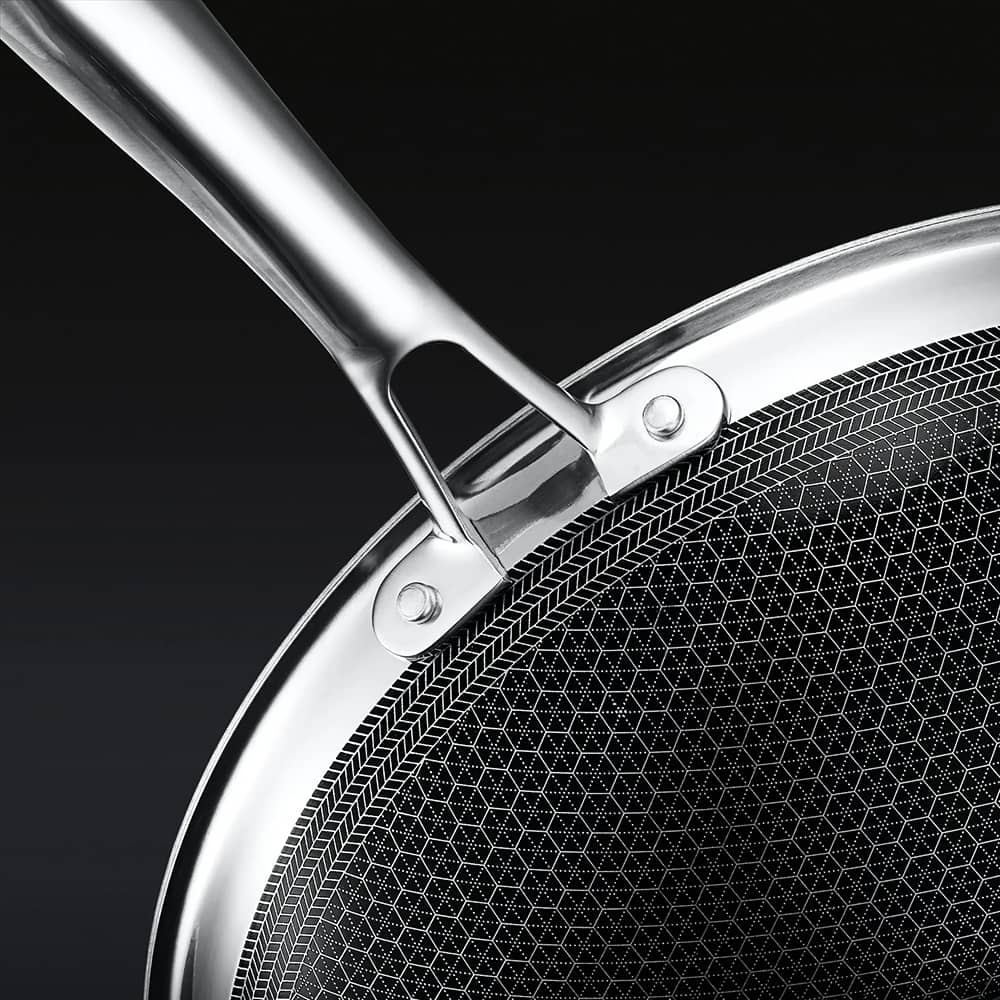 La Poêle Hybride Antiadhésive Inox Premium 28 cm