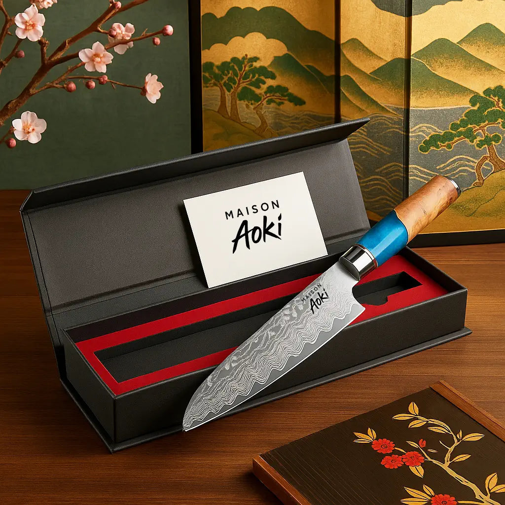 Couteau Santoku Japonais Maison Aoki™