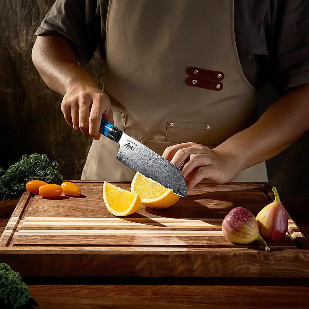 Couteau Santoku Japonais Maison Aoki™