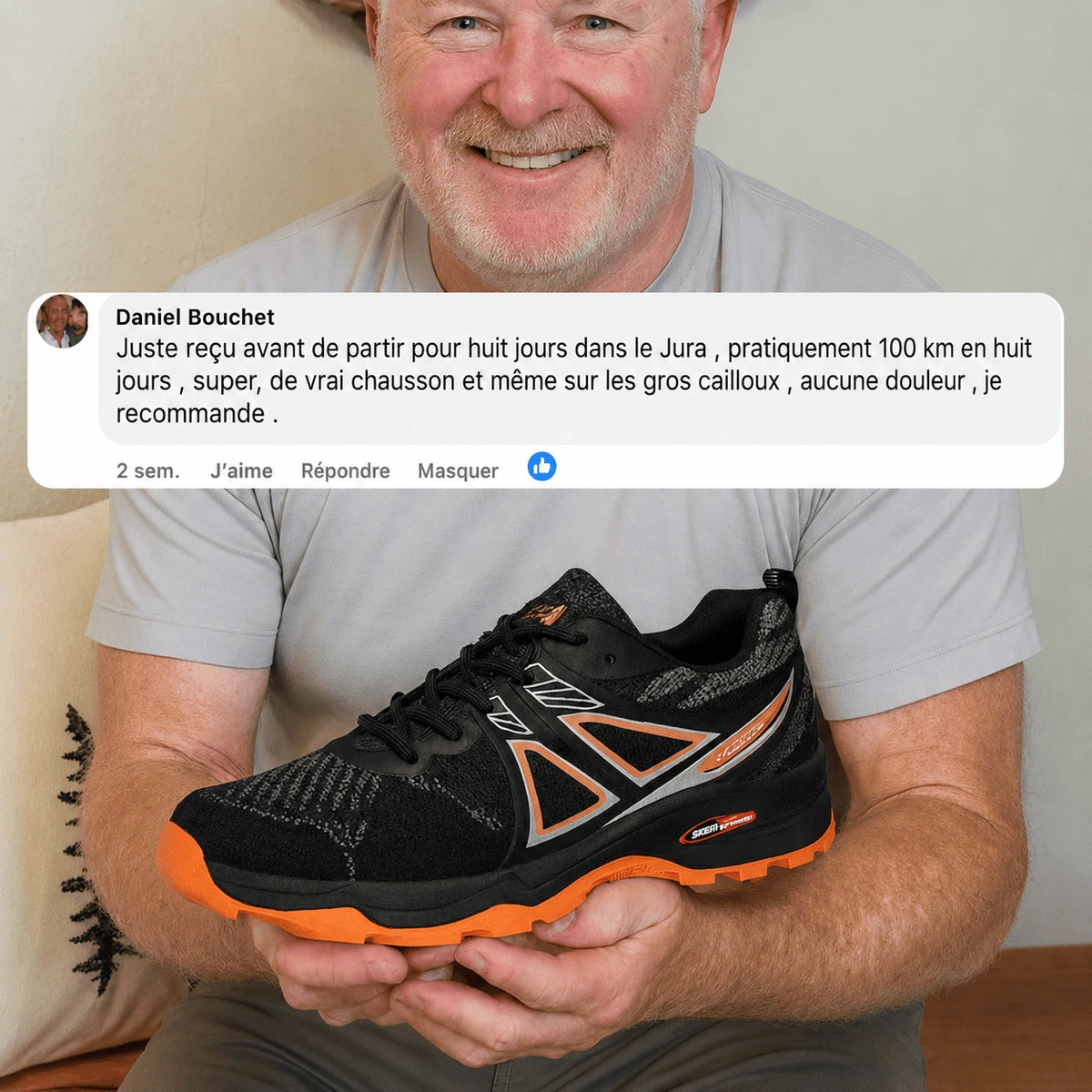 TrekPro™ - Chaussures de marche à confort orthopédique homme