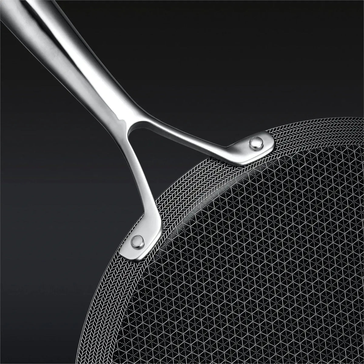 Poêle Grill Hybride Inox 30 cm