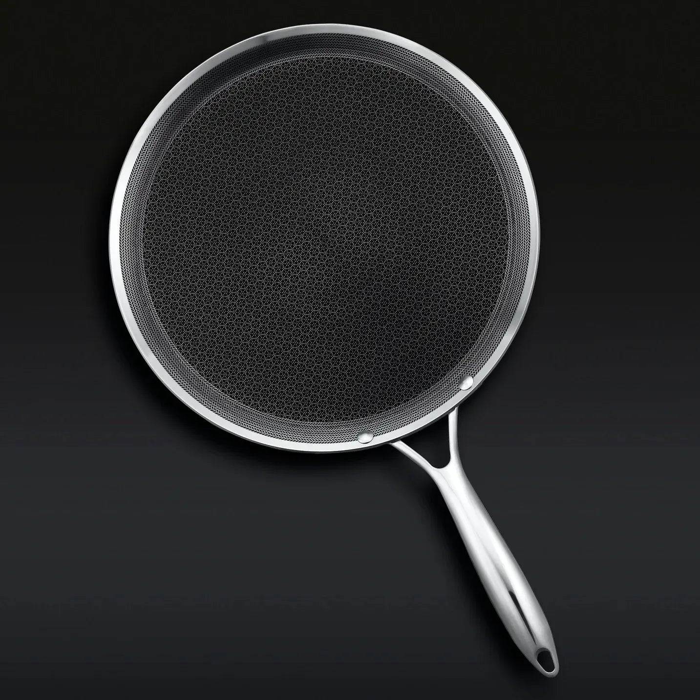 Poêle Grill Hybride Inox 30 cm