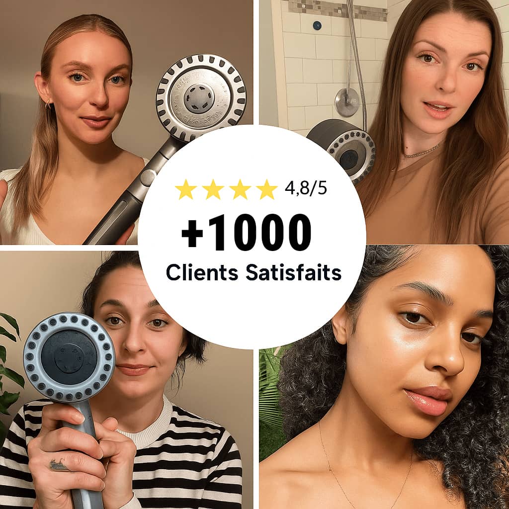 Hydraclean™ : Le pommeau de douche filtrant 3 modes