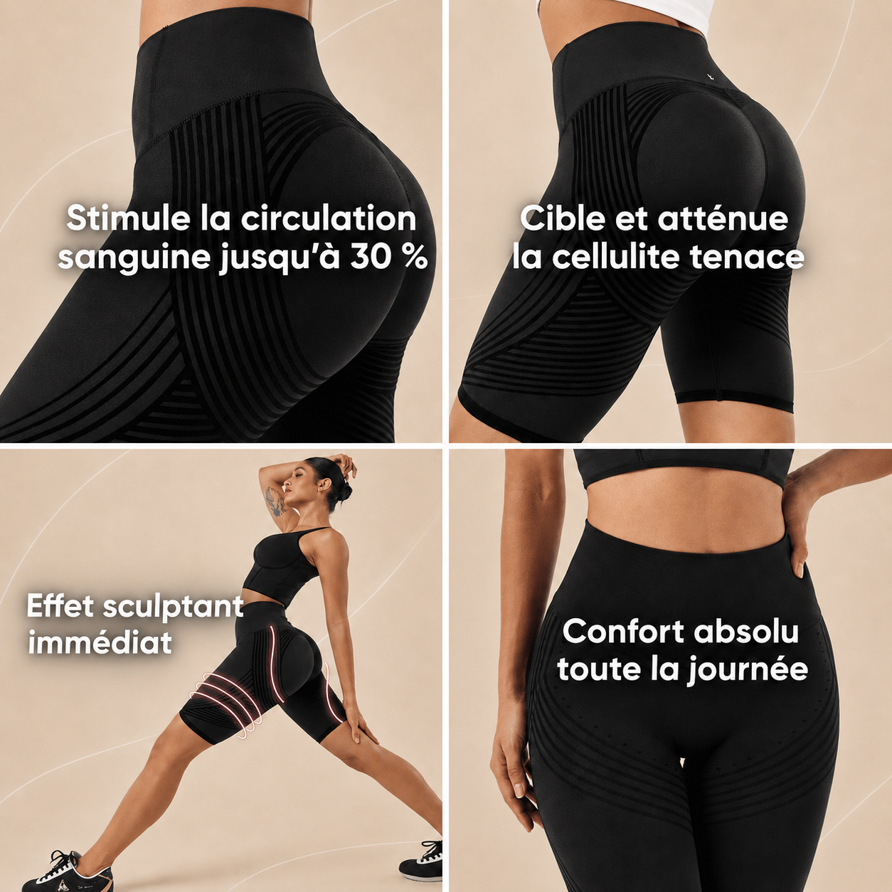 Shorty Sculptant : Ventre Plat, Fesses Galbées & Anti-Cellulite