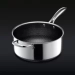 Faitout hybride 5 litres en inox avec revêtement anti-adhésif, sans couvercle – NextDeals